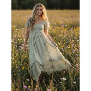chinese dress ladies Anabelle Halter Neck Lace Maxi Dress main image 0